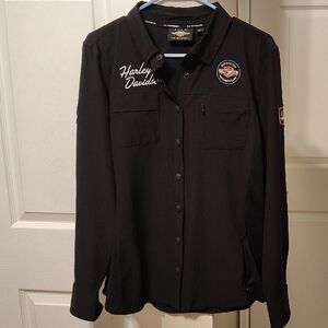 Harley-Davidson Black Shirt Jacket